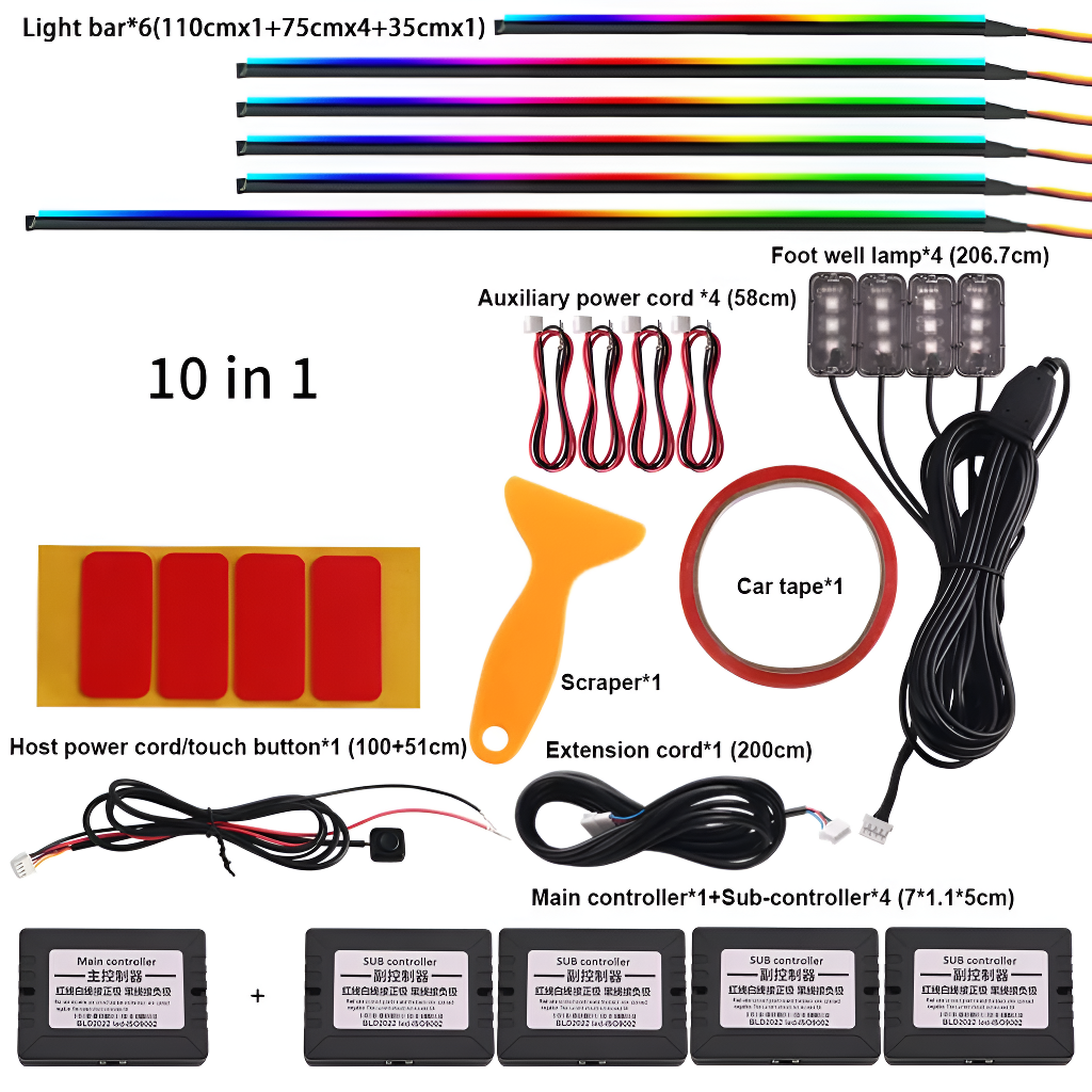 Universal Symphony Car Interior Ambient Lights